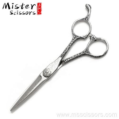 SUS440C Damascus Pattern Hair Cutting Scissors 5.5 inch